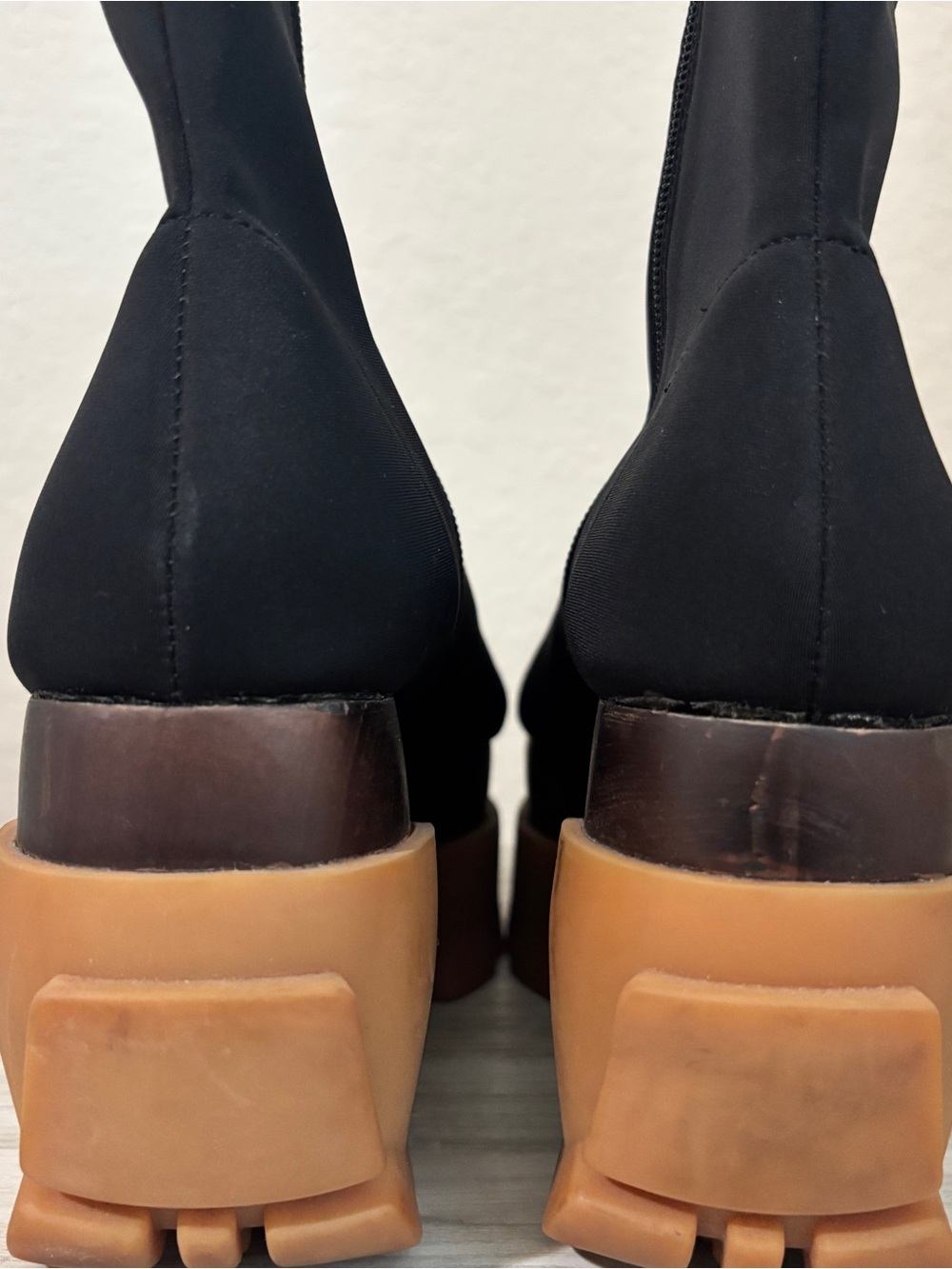 Free People x Jeffrey Campbell City Slicker Flatform Ankle Boots Black Size 9.5 - Picture 6 of 9